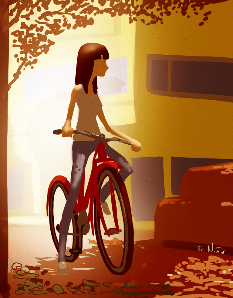 Bique girl. Color script